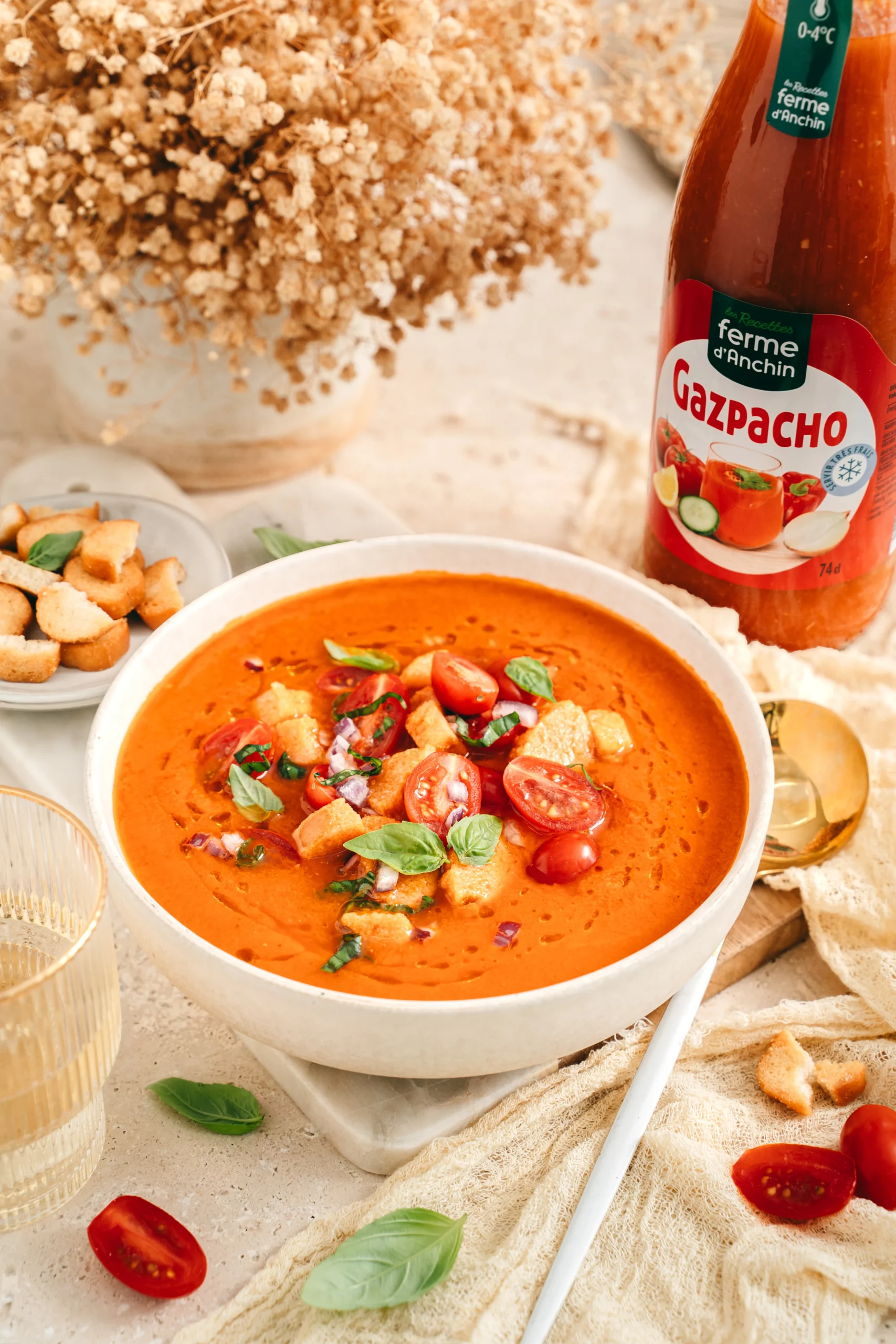 Gaspacho de tomate - Alexandra Hanger Photographie - Mise en scène