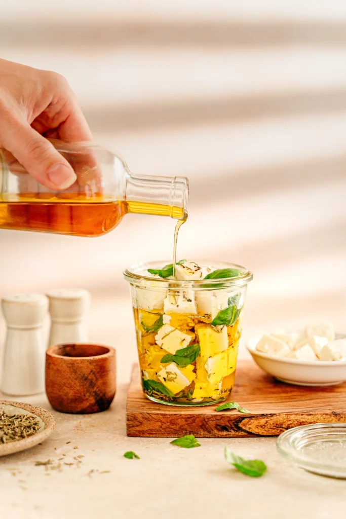 Feta marinade huile d'olive carapelli - Alexandra Hanger Photographie - Mise en scène- création de recette