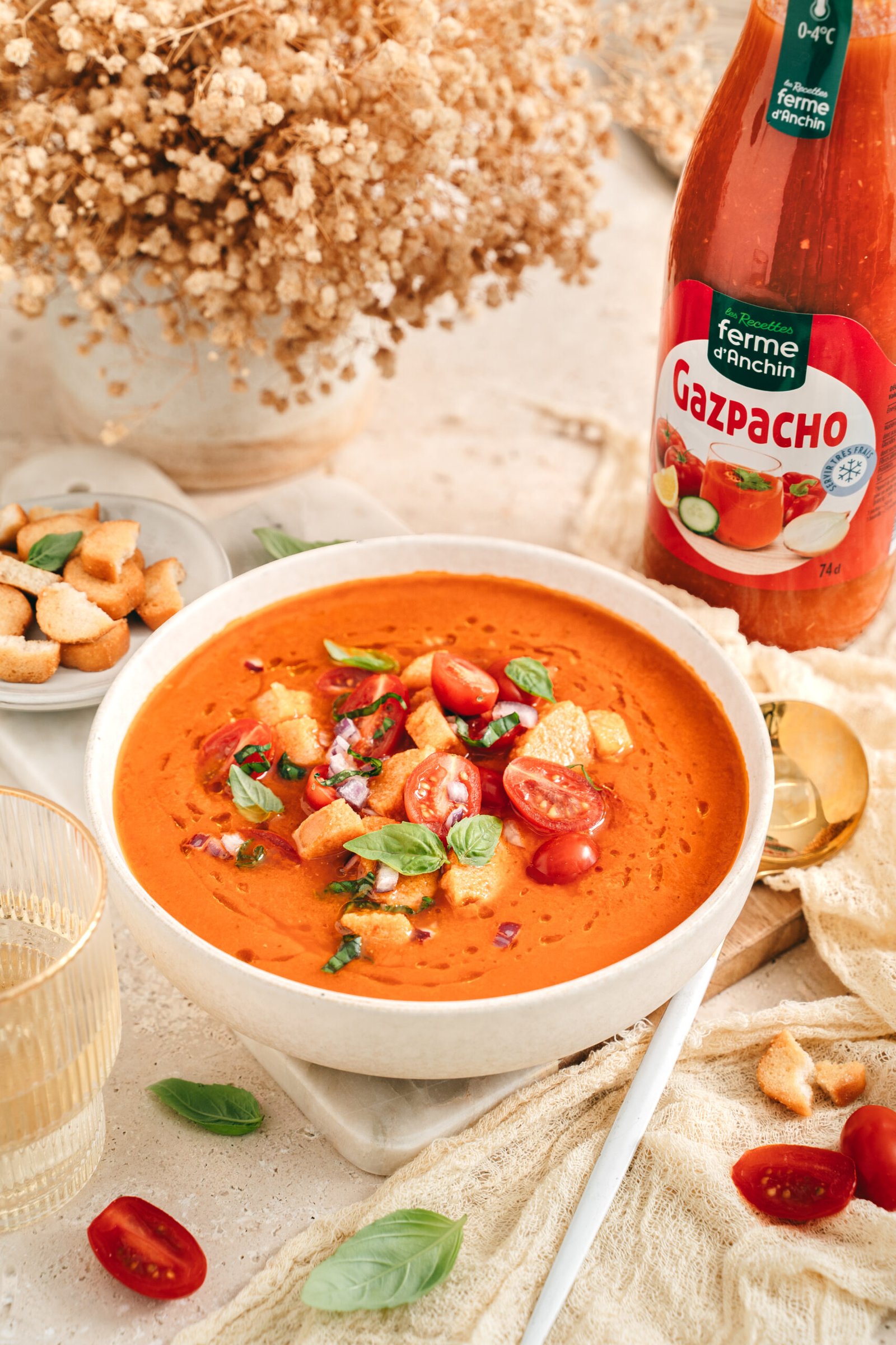 Gaspacho de tomate - Alexandra Hanger Photographie - Mise en scène