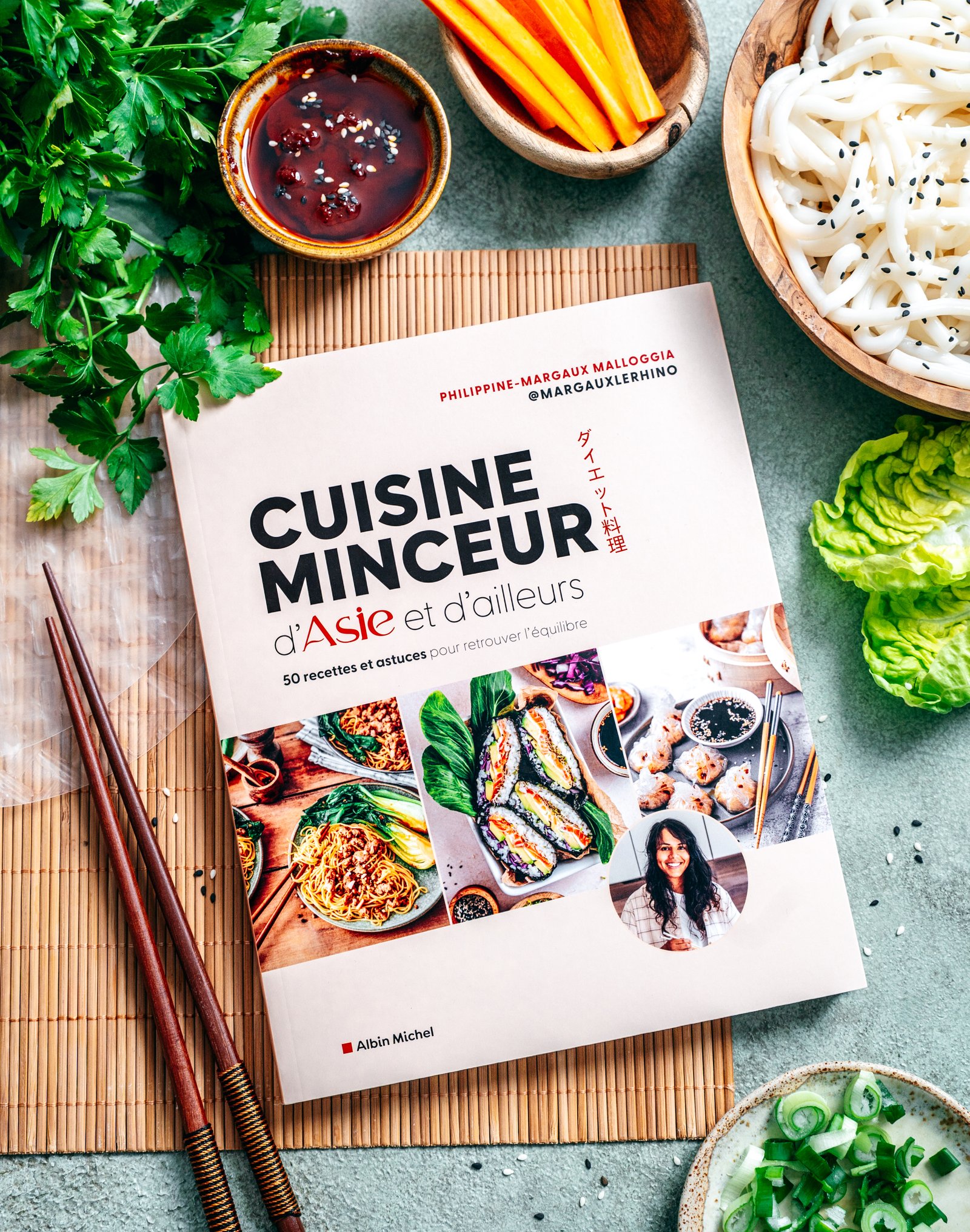 cuisine mince et d'ailleurs margaux le rhino - edition albin michel - alexandra hanger - photographie culinaire